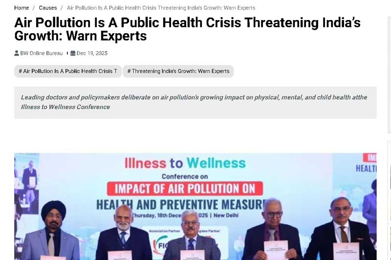 Air Pollution Is A Public Health Crisis Threatening India’s Growth: Warn Experts